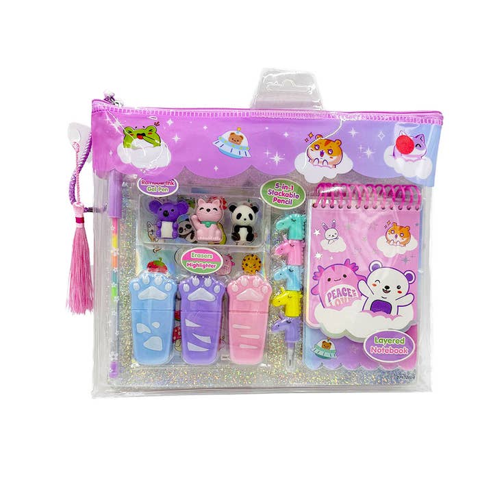 AJ Aguiar – wholesale Art set – Child & baby – Critter Coloring Set1