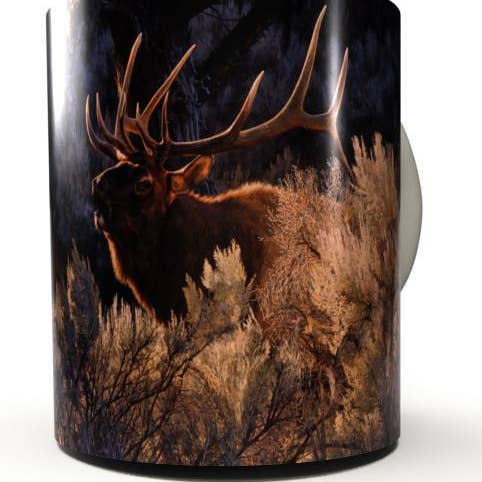 INDIAN SUMMER BUGLING ELK by CARL BRENDERS COFFEE MUG for wholesale by Natures Window