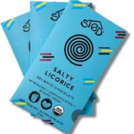 Sted Foods - Wholesale Chocolate Bar - Salty Licorice1