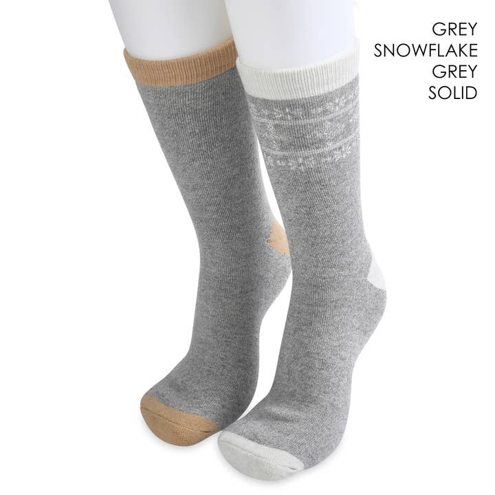 gaahuu - Vendita all'ingrosso Calzini - Donna - Calze termiche imbottite da donna 1,6 tog per stivali - confezione da 2 paia4