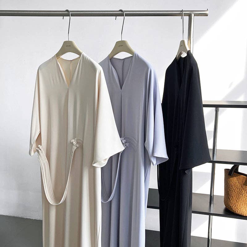 Marayn - Vente Robe – femme - 2025 NOUVELLE Robe Noeud Élégante Moderne Chic Touche Chinoise74