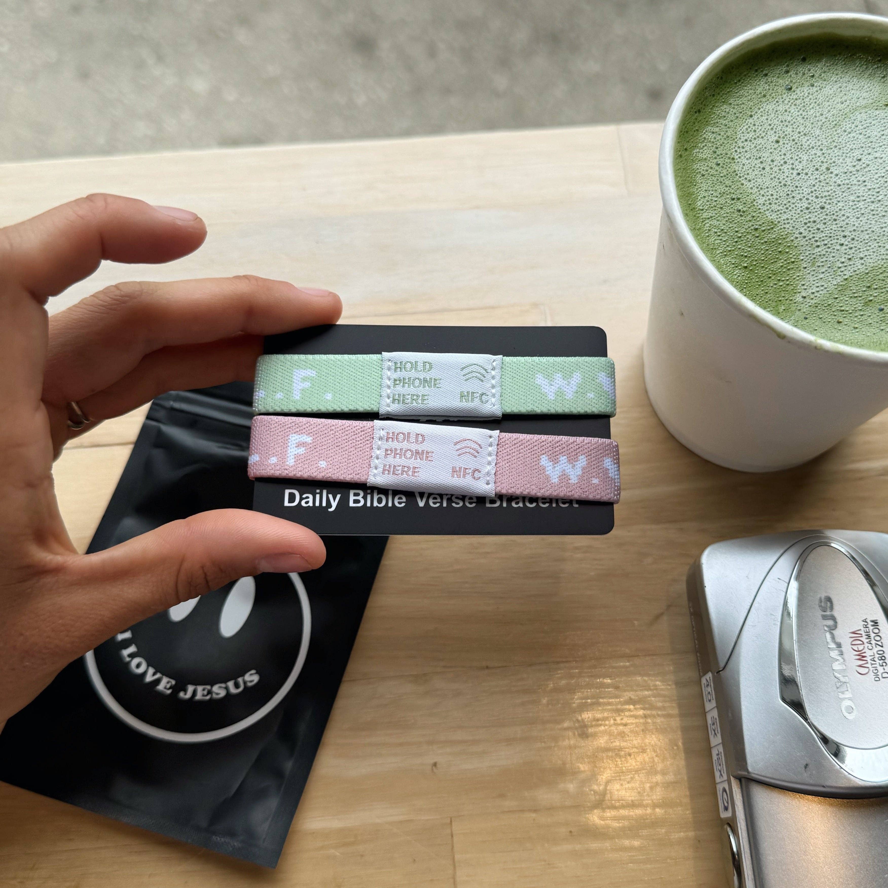 He Would Love First - Wholesale Woven/Braided Bracelet - NEW! | DAILY BIBLE VERSE "WWJD X HWLF" BRACELETS | NATURAL 2-PACK2