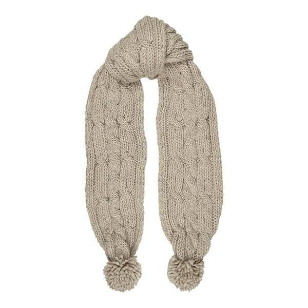 Lenço Aran Cable Knit Pom por atacado de Eurostick
