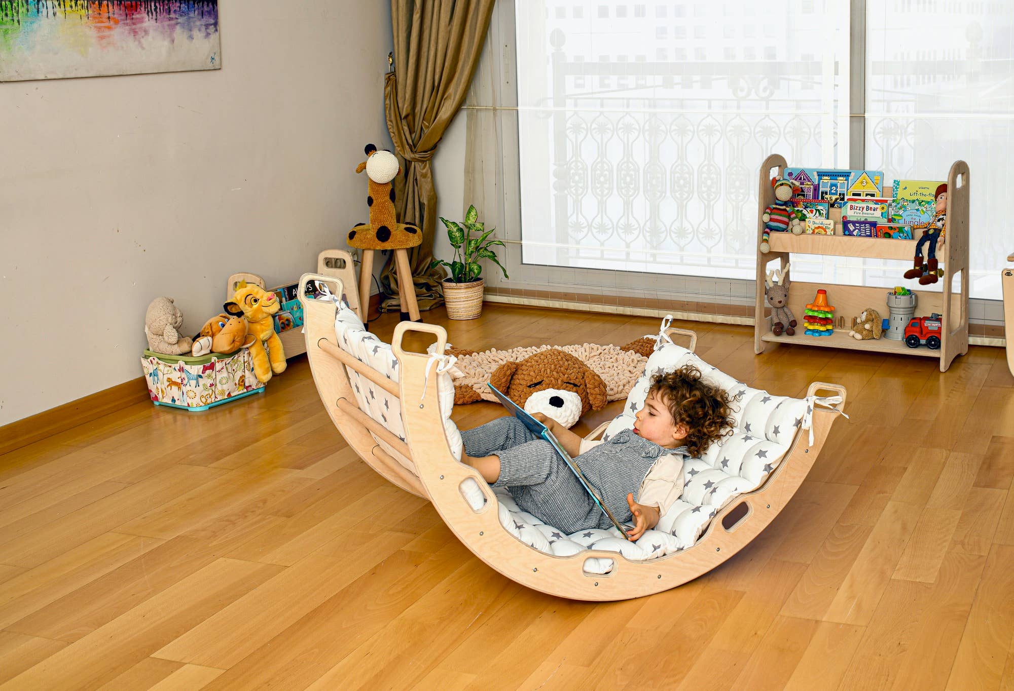 kidodido - Wholesale Wood Toy - Kids - 2 Size Montessori Baby Play Climber Set For Toddler7