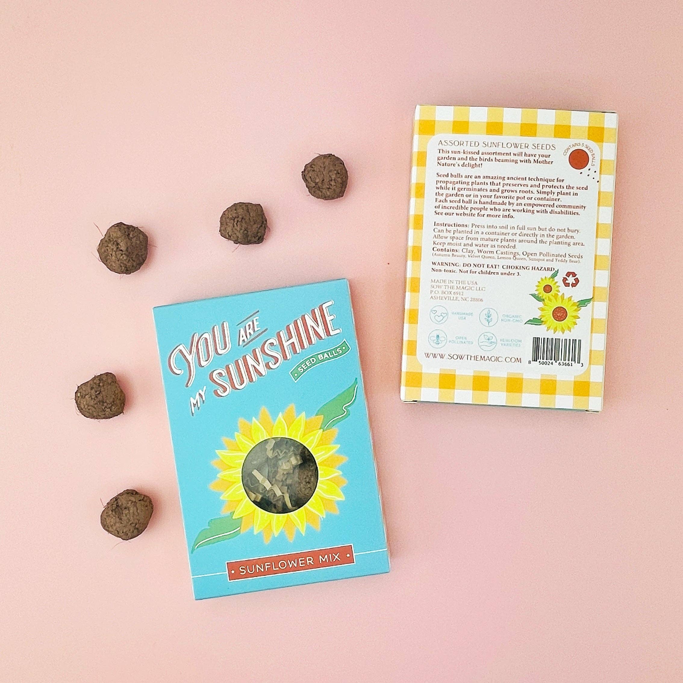 Sow the Magic - Wholesale Plant Seeds - You Are My Sunshine Seed Ball Gift Box2