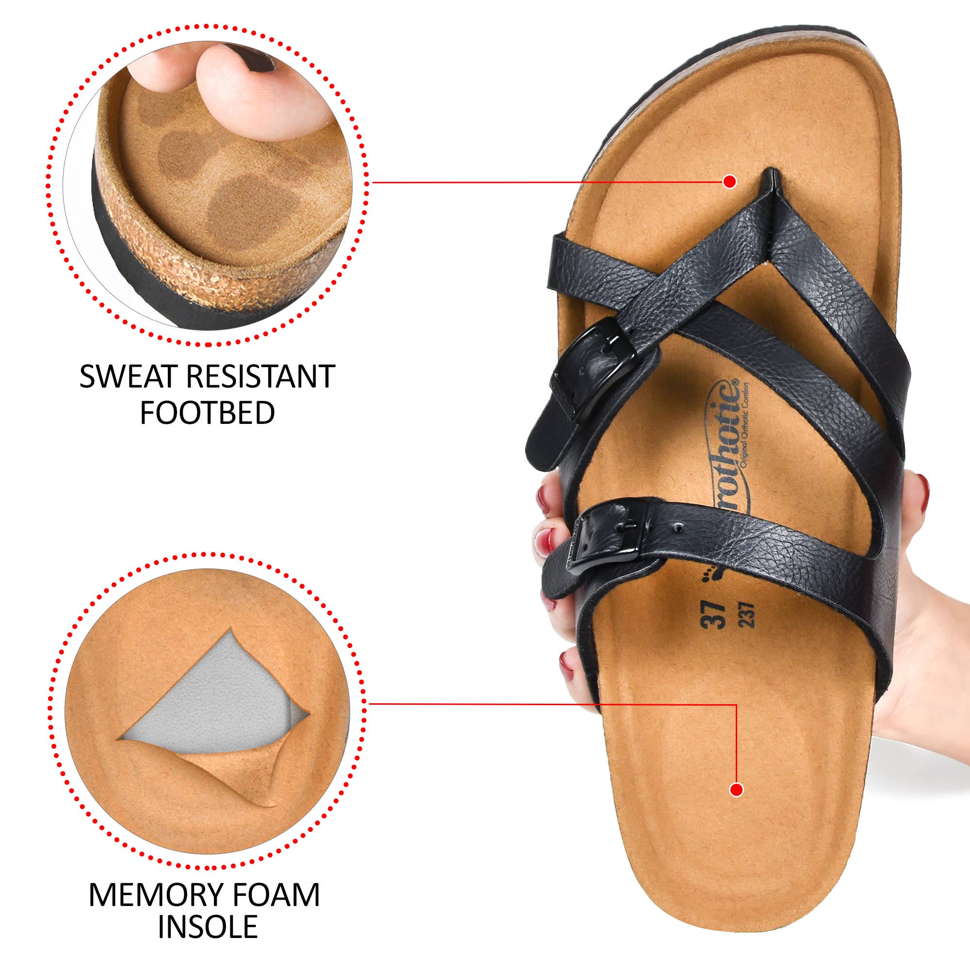 Aerothotic – Engroshandel sandal - Dame – Aerothotic - Celestis Strappy Sandaler8