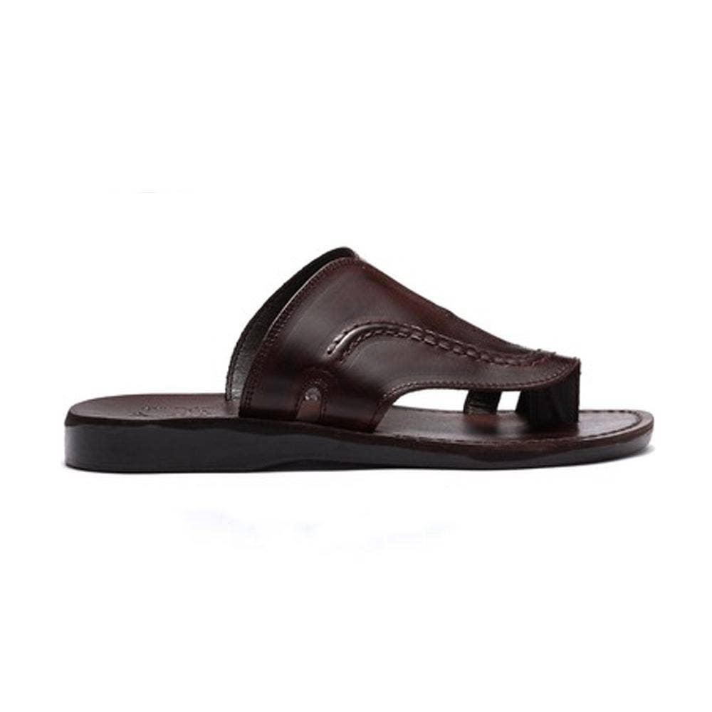 Peter - Leather Toe Strap Sandal | Brown for wholesale on Faire3