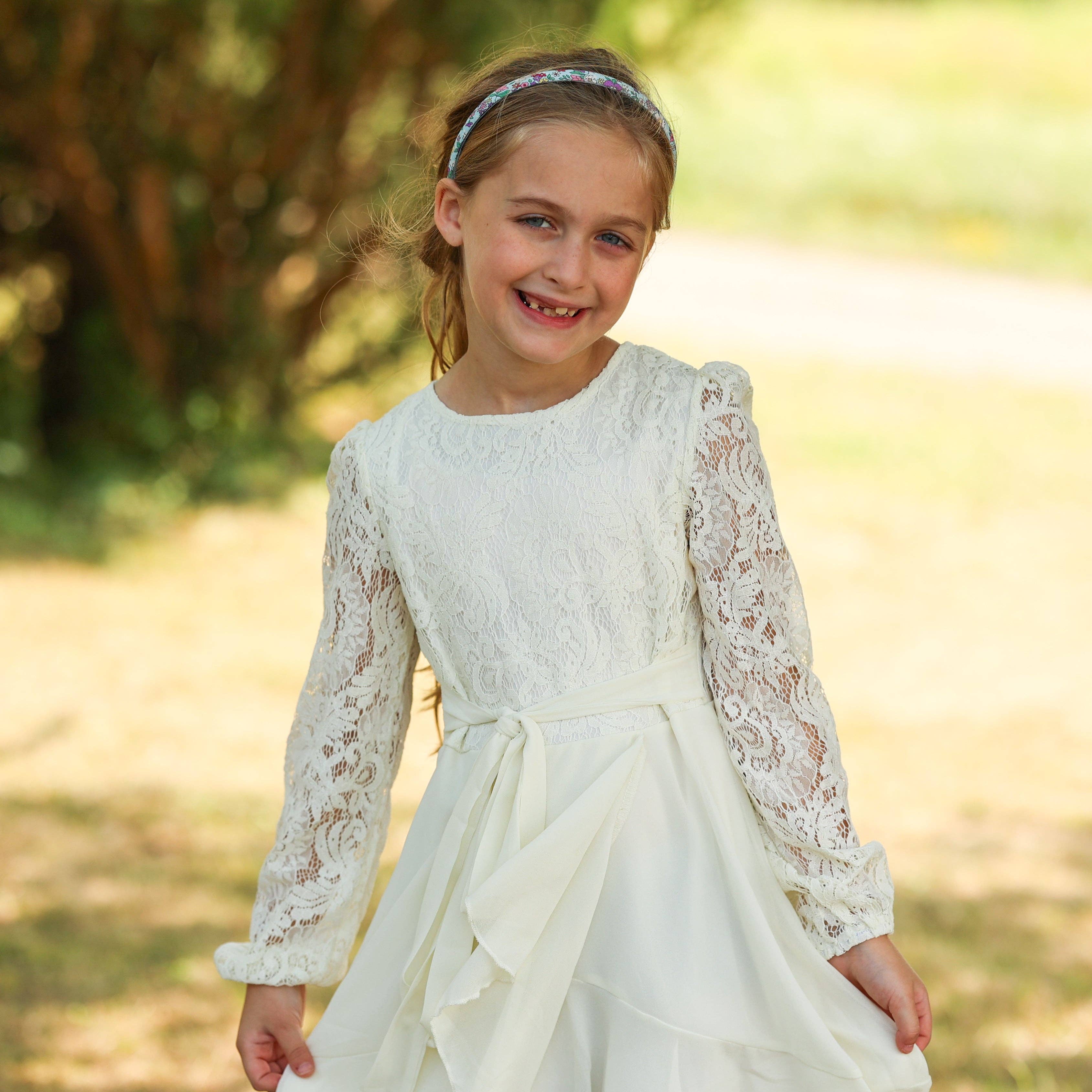 Frog Sac - Vente Serre-tête – enfant - Bandeau fin à fleurs - Accessoires pour cheveux antidérapants pour enfants20