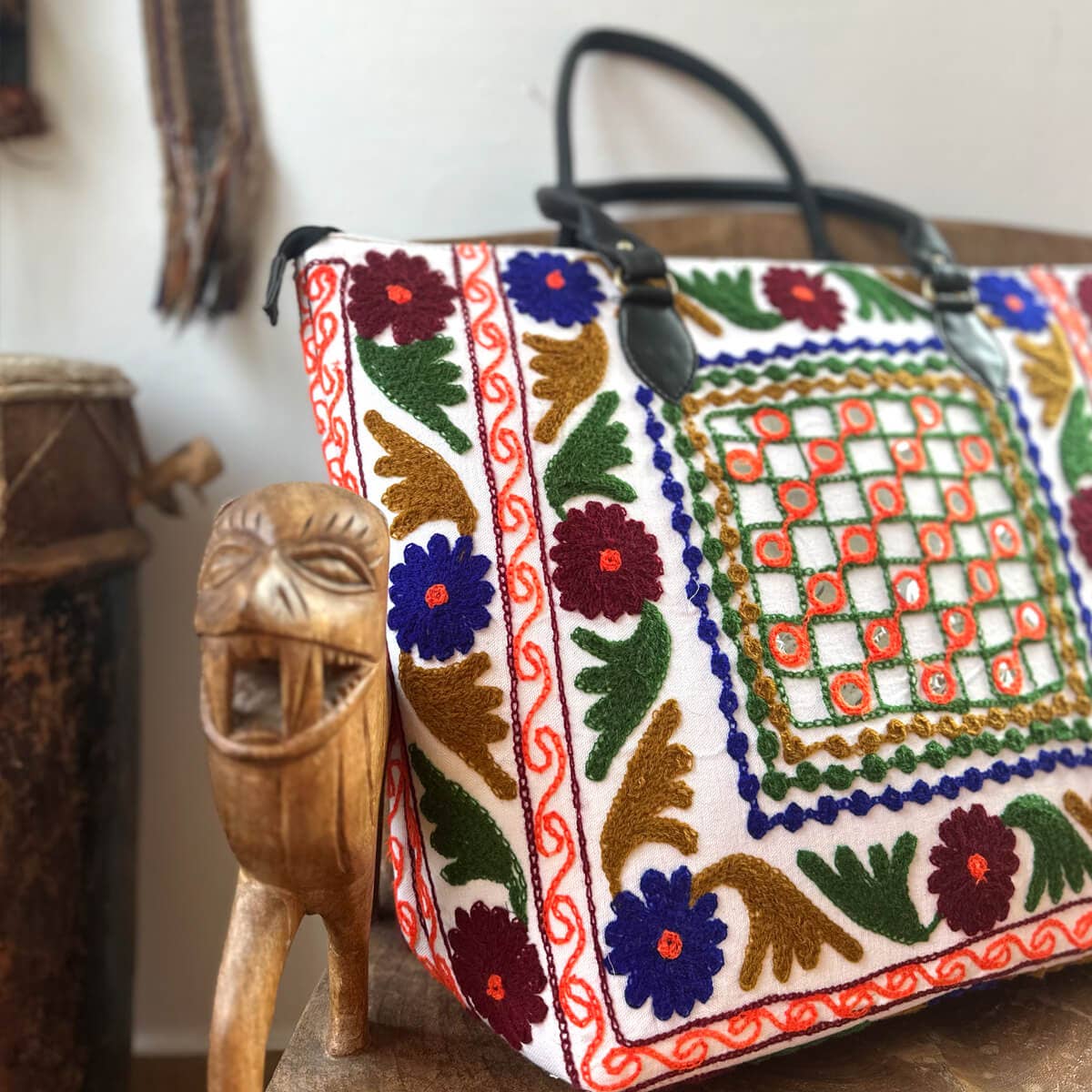 kikooni - Wholesale Weekender Bag - Women's - XL Weekender "Orange Check"1