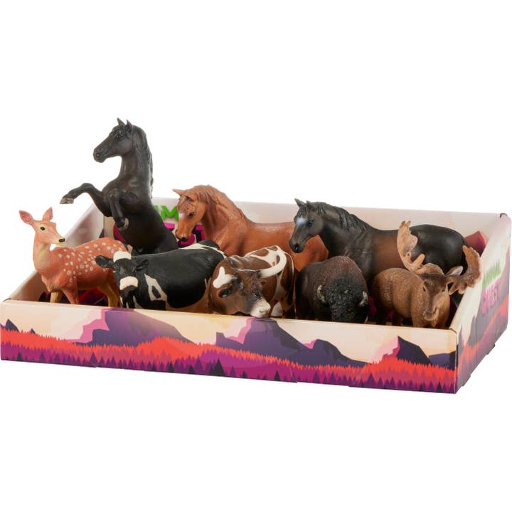 Animal Quest 8 Piece Display - Hooved Mammals 2 Figurines for wholesale by Precious Moments