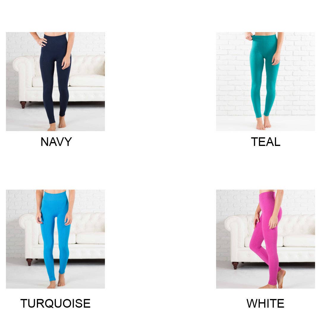 Truly Contagious - Venta al por mayor Leggings modernos - Mujer - Leggings forrados en forro polar de punto trenzado (TX200)17