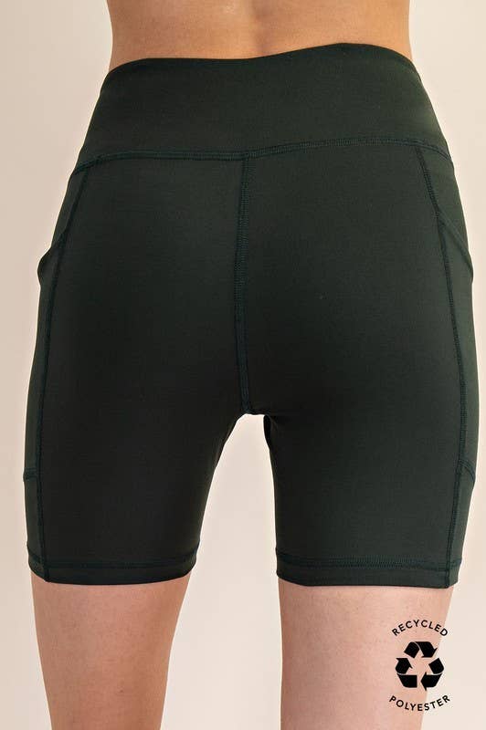 Sunday Morning - Wholesale Athletic Shorts - Women's - P406237-Butter Soft 6 Inch Biker Short with Pockets26