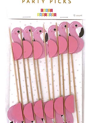 Party Picks Flamingos (Honeycomb) for wholesale by Party Partners