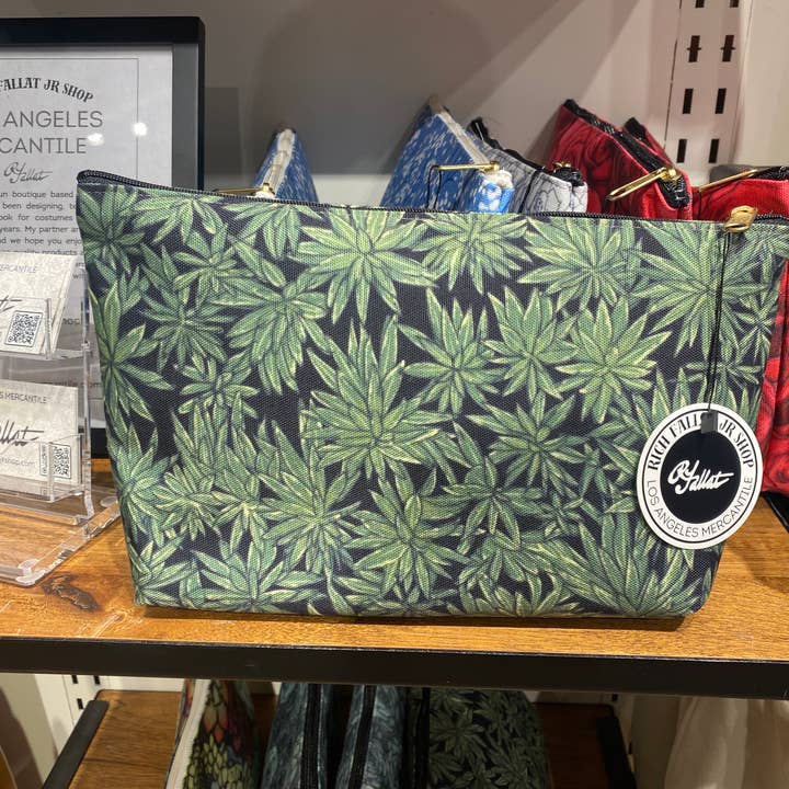 Star of Madeira Accessory Pouch w T-bottom for wholesale by Los Angeles Mercantile™