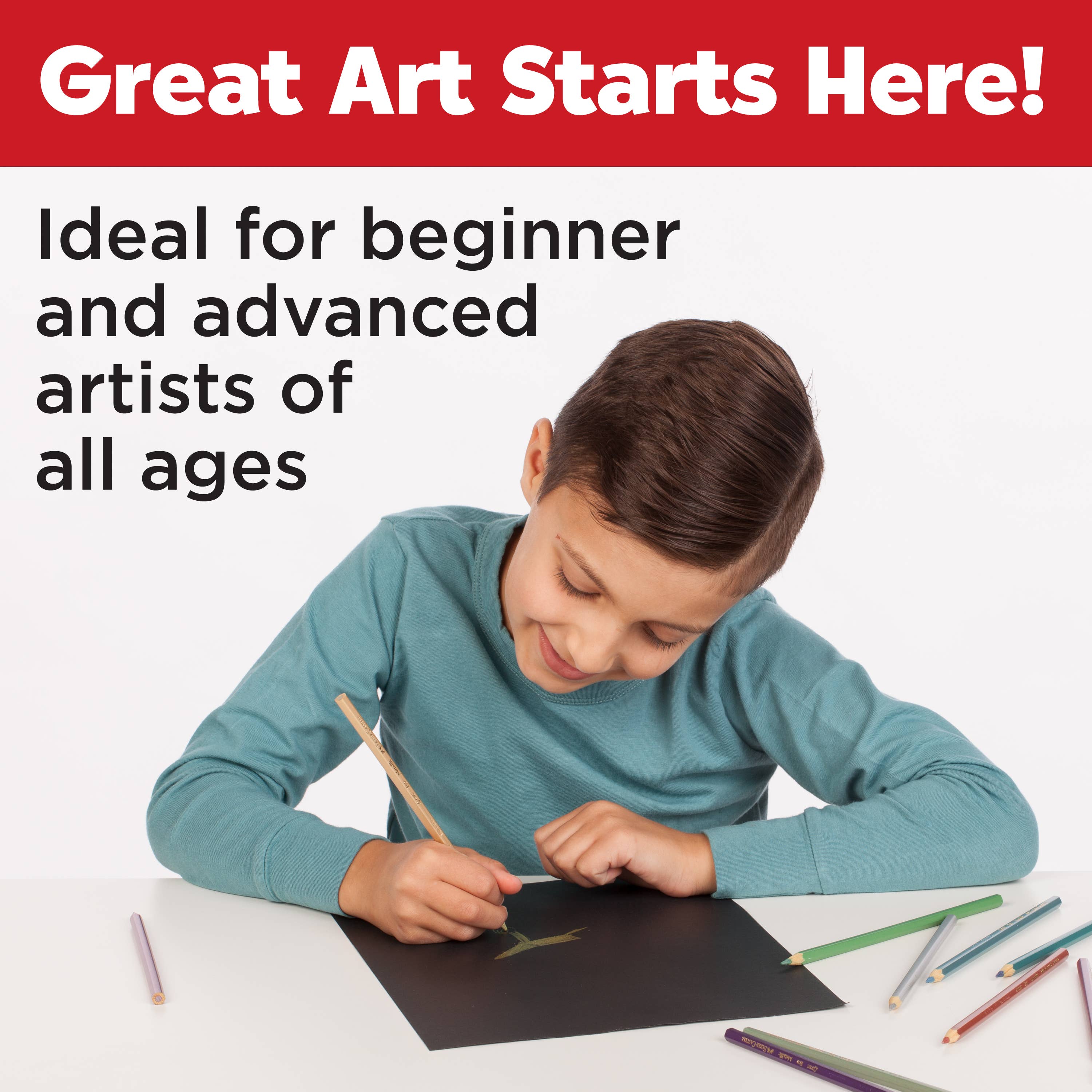 Faber-Castell / Creativity for Kids - Wholesale Sketchbook/Sketchpad - Black Paper Sketch Pad 25 Sheets, 9" x 12"2