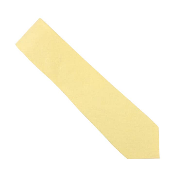 Baby Yellow Skinny Cotton Tie for wholesale by AusCufflinks