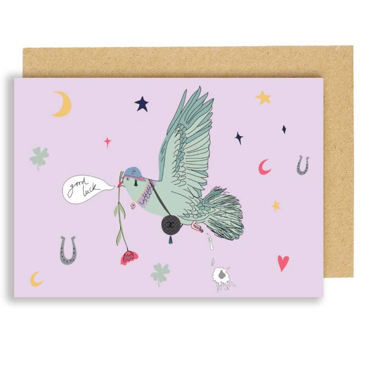 Heldig Due held og lykke-kort for engroshandel hos Eat the Moon | Greeting cards and stationery