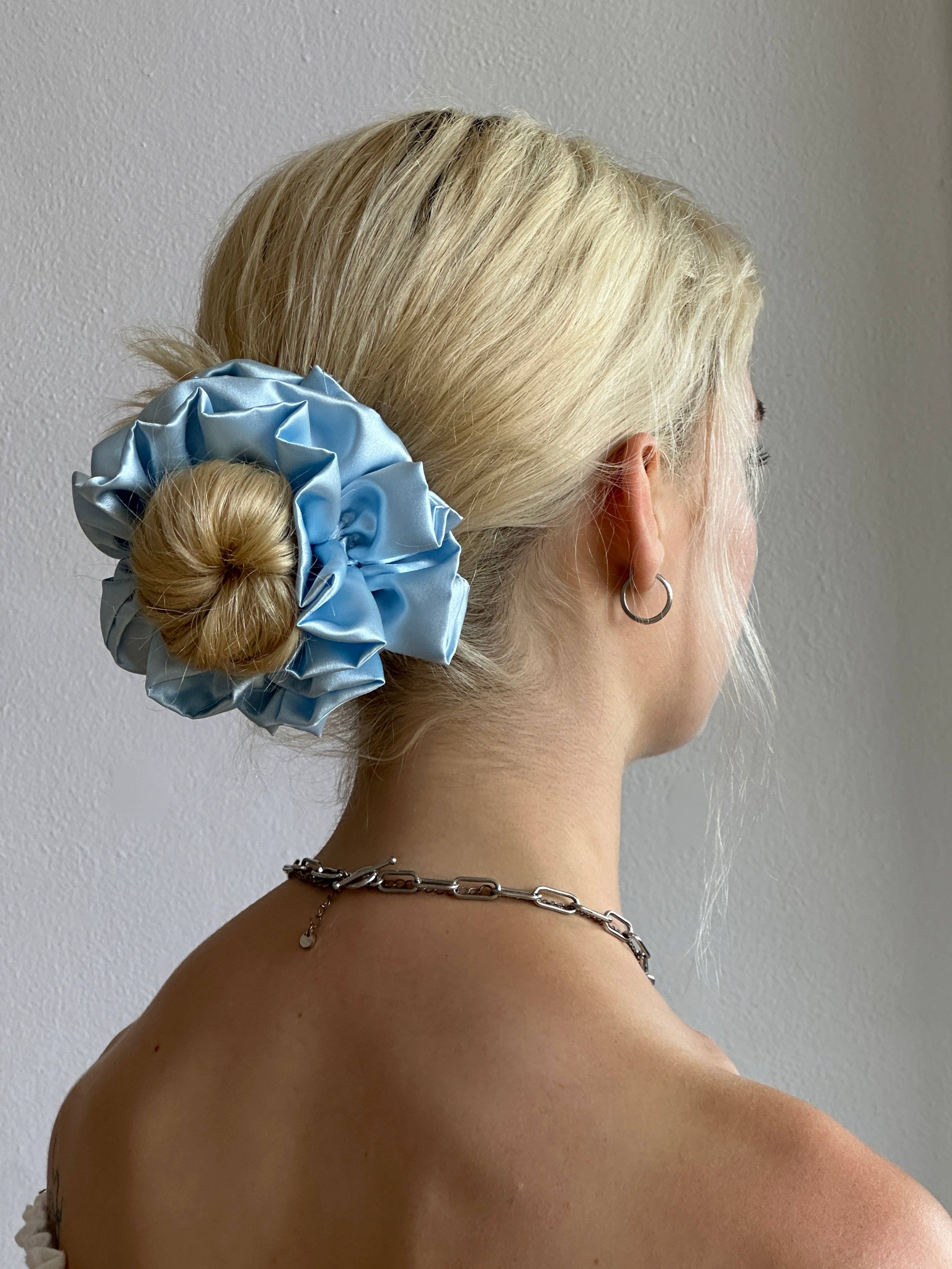 Room Shop – wholesale Scrunchie - Women’s – Satin Ruffle Scrunchie10