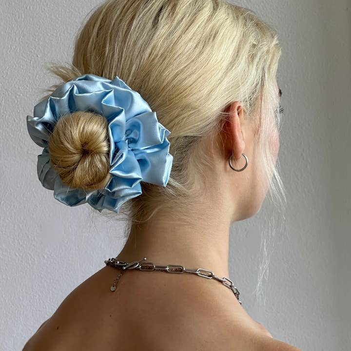 Room Shop - Wholesale Scrunchie - Women's - Satin Ruffle Scrunchie10