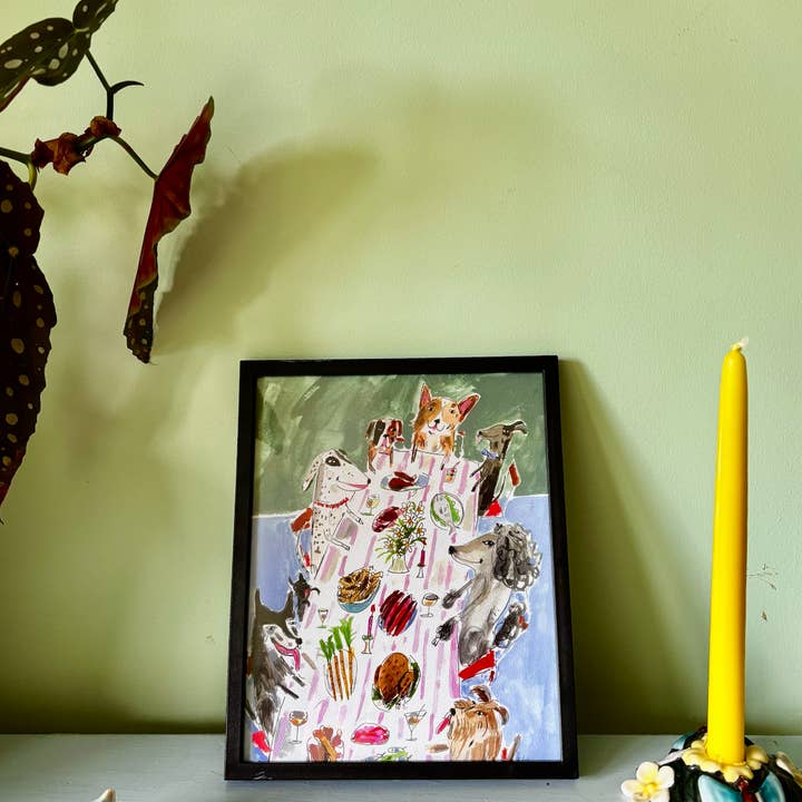 ELIZABETH GRAEBER art + illustration - Wholesale Art Print - Dog Party Print2