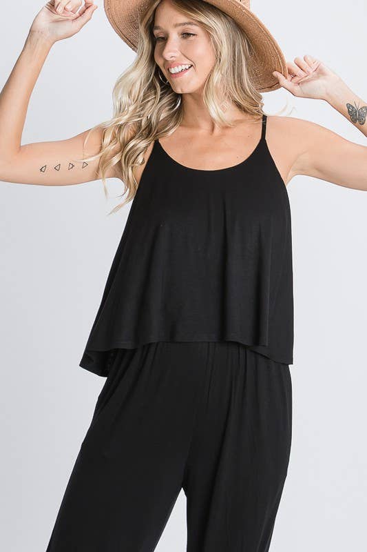 HEIMISH - Wholesale Jumpsuit - Women's - SP1096-10 SOLID CROP JUMPSUIT WITH SIDE POCKET5