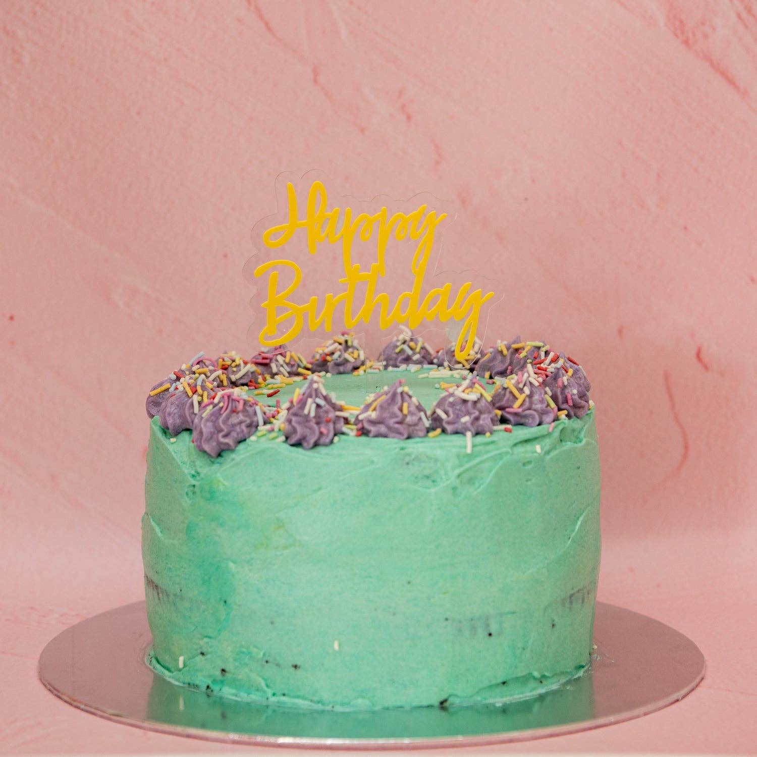 Oh It's Perfect - Vente Décoration pour cake/cupcake - Décor de gâteau « Happy Birthday » en acrylique superposé5