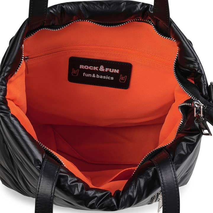 FUN & BASICS - Venta al por mayor Bolso con asas - Mujer - Bolso tote para mujer fun&basics HENDRIX de nylon negro