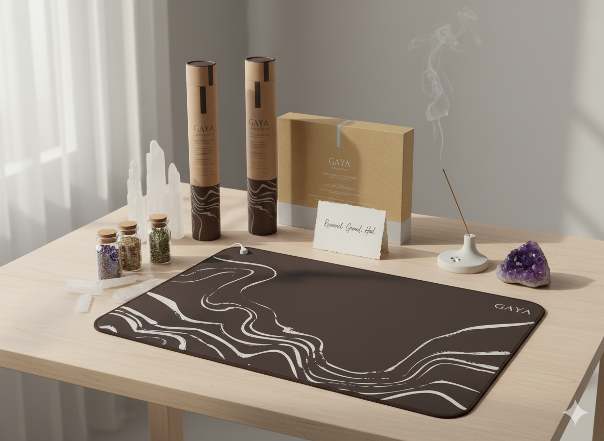 GAYA - Wholesale Yoga Mat - Grounding Mat - Improve Sleep & Reduce inflammation, Natural12