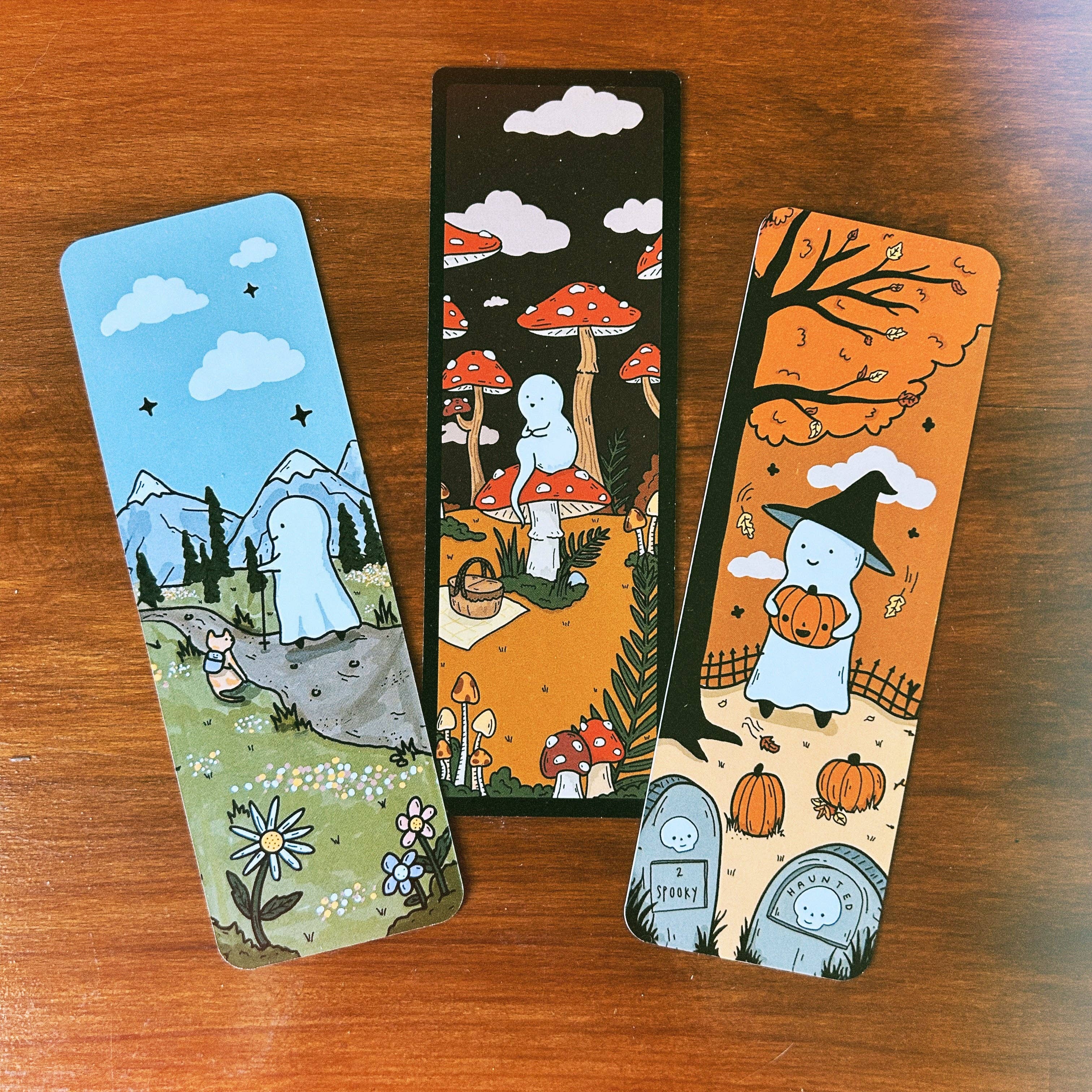 Little Spooky Studio - Wholesale Bookmark - Cemetery Bookmark3