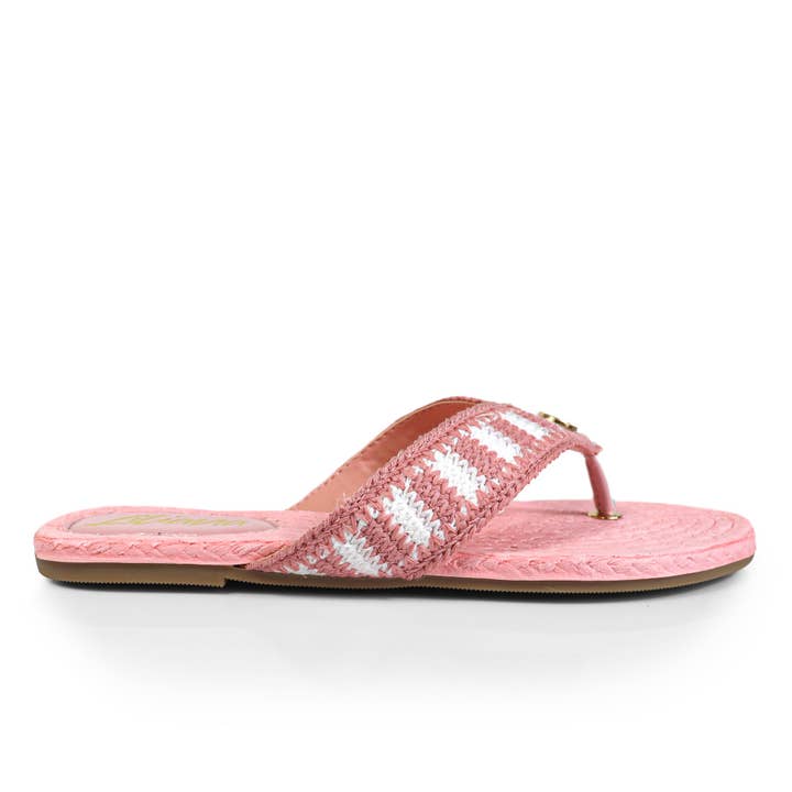 COCO-2 KNIT UPPER THONG W/ SANDAL PINK for wholesale on Faire