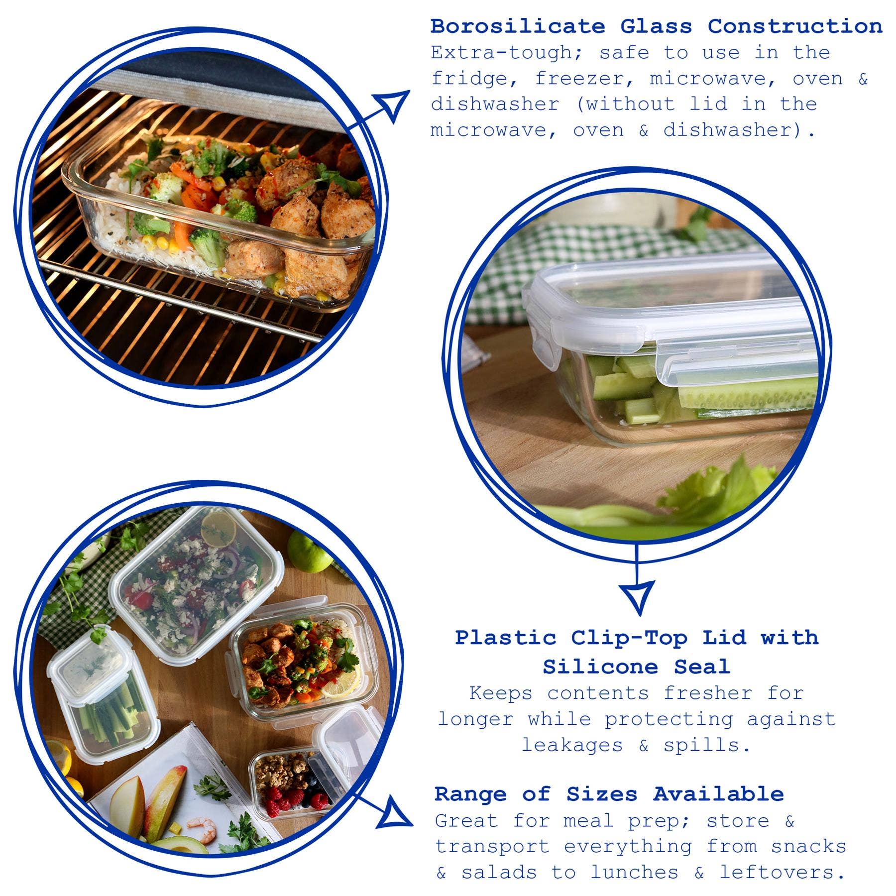 Rinkit Ltd – wholesale Food storage container – Glass Food Storage Container with Lid19