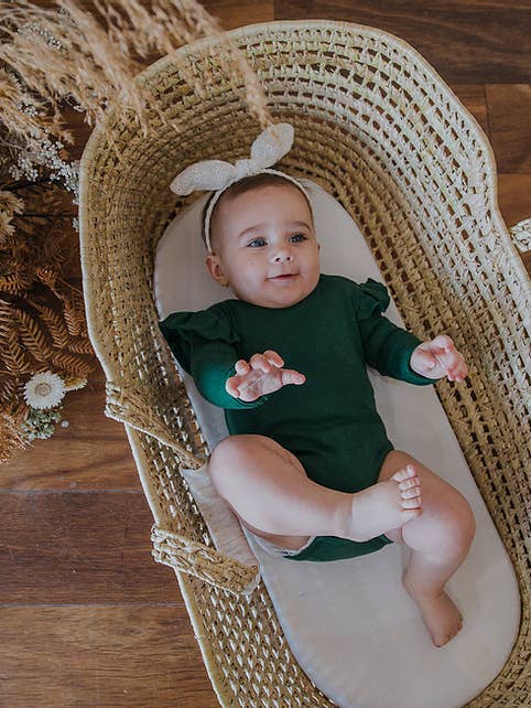 Long Sleeve Ruffle Bodysuit - Wilding Forrest for wholesale by Bambino and Bundles