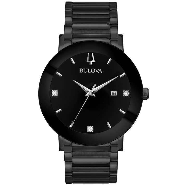 Reloj Clásico para Hombre Bulova con Esfera Negra - 98D144 para venta al por mayor de Auction Clearance
