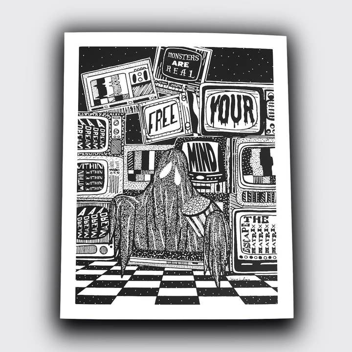 Matrix "Petite Impression de Fantôme Noir" pour la vente par Solo Souls