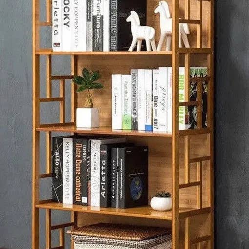 everythingbamboo - Wholesale Bookcase - Bamboo Antique Style Cabinet Book Shelf Bookcase Storage Choice Elegant BBC0110