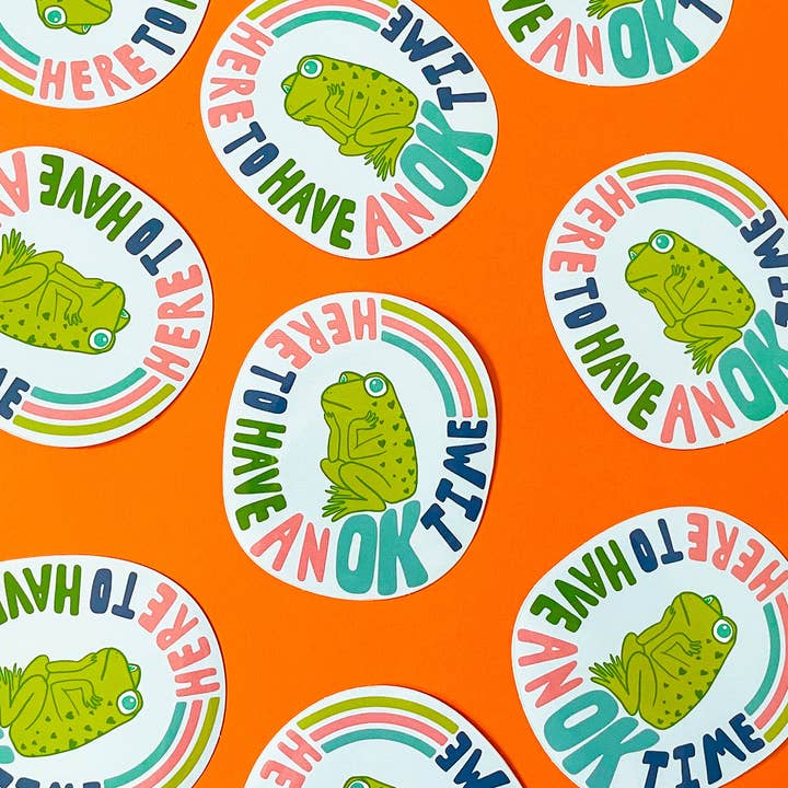 Inner Peach Design – wholesale Sticker – Ok Time Sticker1