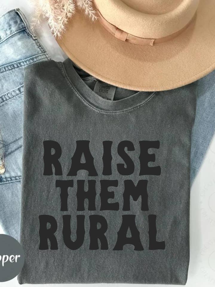 Altar Call Ranch Co. - Wholesale Screen Printed T-Shirt - Women's - Raise Them Rural (2 colors)