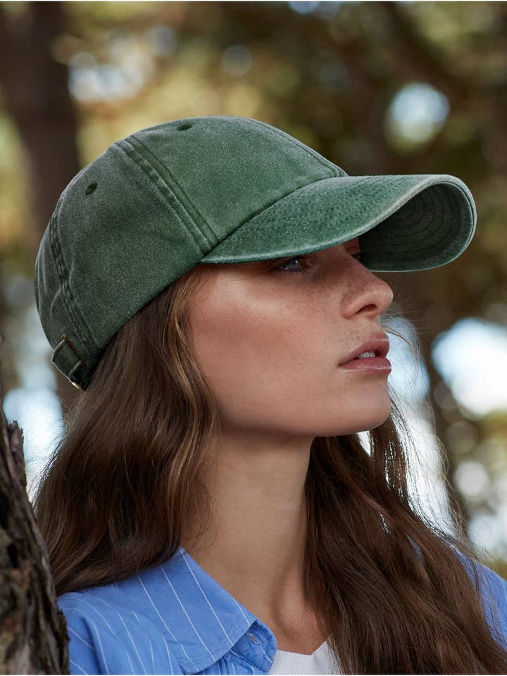 Beechfield Low Profile Vintage Cap | Unisex | Heavy Washed Cotton | 19 Colours | One Size for wholesale by Logo Free Clothing
