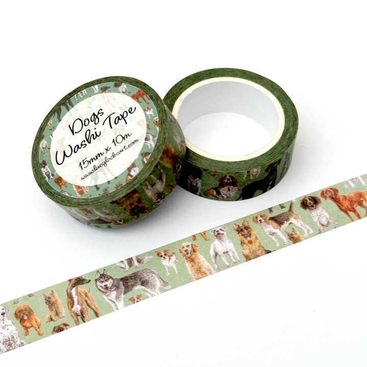 Dog Washi Tape for wholesale by Lucy Locks Art
