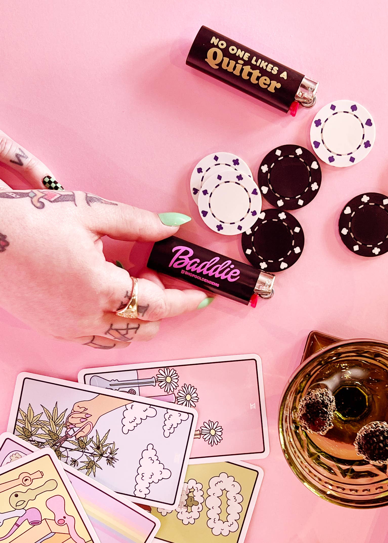 Golden Gems - Wholesale Lighter - Baddie Lighter1