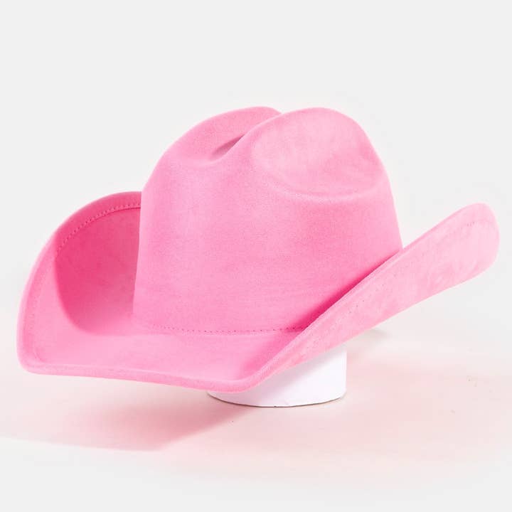 Collections by Fame Accessories - Wholesale Fedora - Women's - Solid Color Western Cowboy Hat