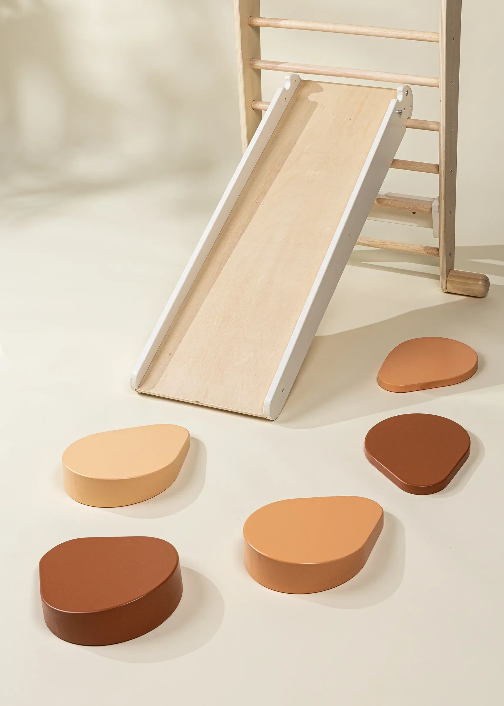 Coco Village – wholesale Träleksak - Barn – Set med 6 träbalansstegstenar6