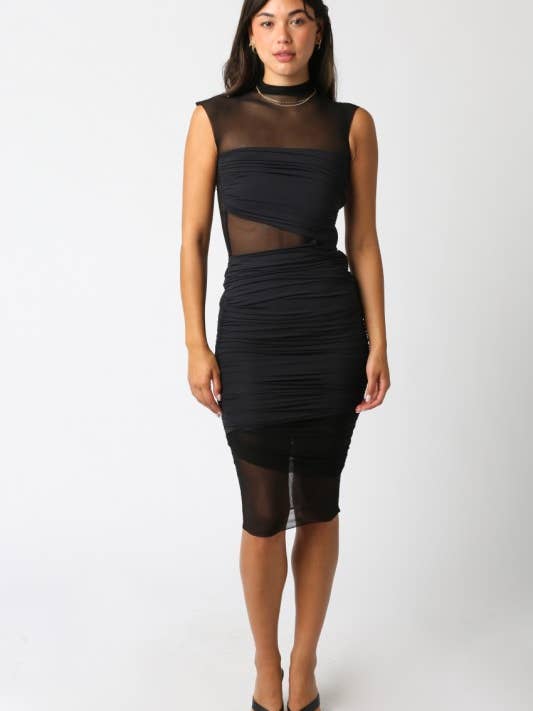 Aleah Mesh Dress for wholesale by Olivaceous