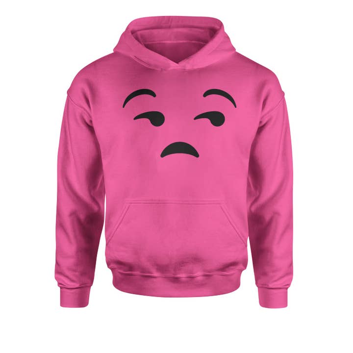 Expression Tees - Wholesale Hoodie - Kids - Emoticon Whatever Smile Face Youth-Sized Hoodie1