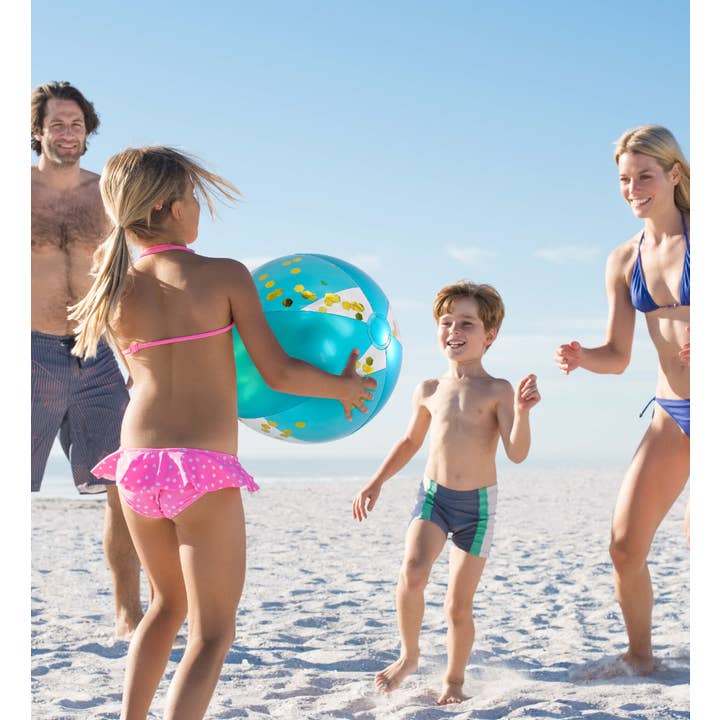 Cota Global - Wholesale Inflatables - Pool Float - 16" Blue Gold Ball - Set Of 23