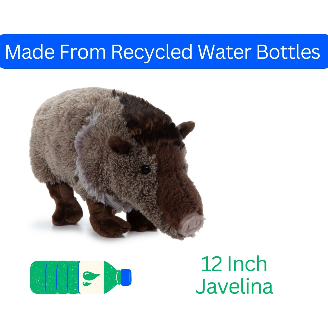 The Petting Zoo - Wholesale Stuffed/Plush Toy - Kids & Baby - 12" (33cm) Wild Onez Javelina Wild life4