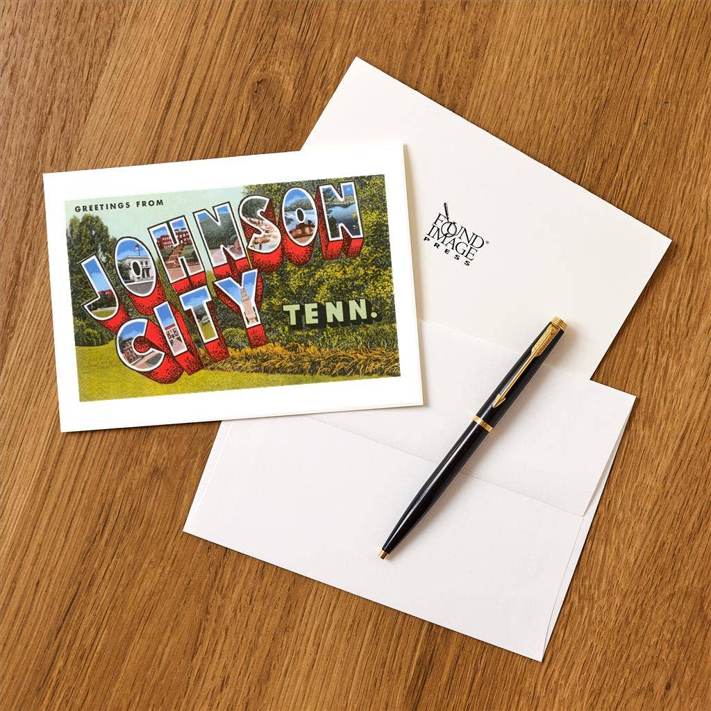 Found Image Press - Wholesale Stationery/Notecard Set - Greeting Card TN-239 Greetings from Johnson City, Tennessee1