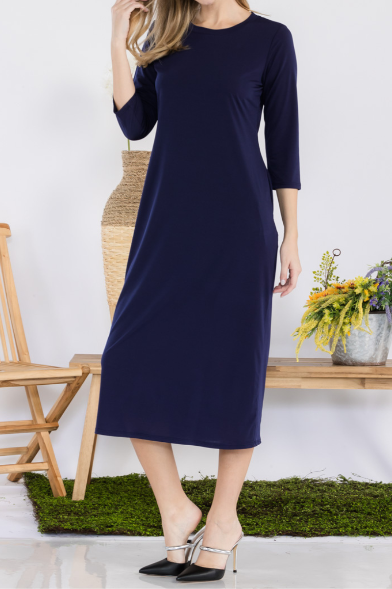 Celeste Clothing - Vente Robe – femme - ROBE À SUPERPOSER CLASSIQUE AVEC POCHES -CD4387517