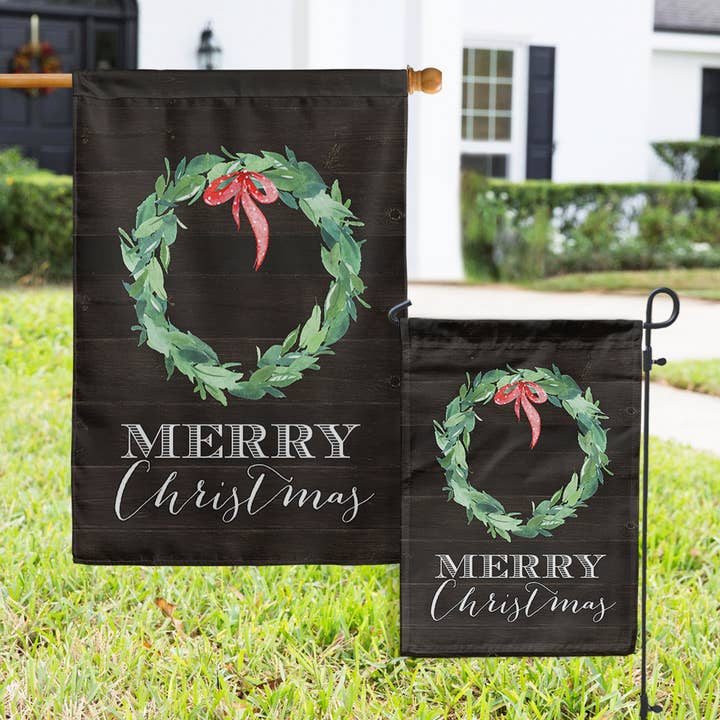 Flags - Holiday Wood Wreath for wholesale by Boutique Monogram