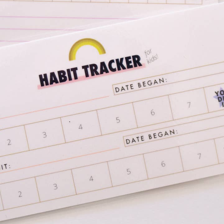 Habit Tracker för barn, Tear-Off Pad för wholesale av give with joy